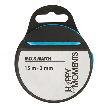 Creativ Company Satin Ribbon Blue Blue, 15m