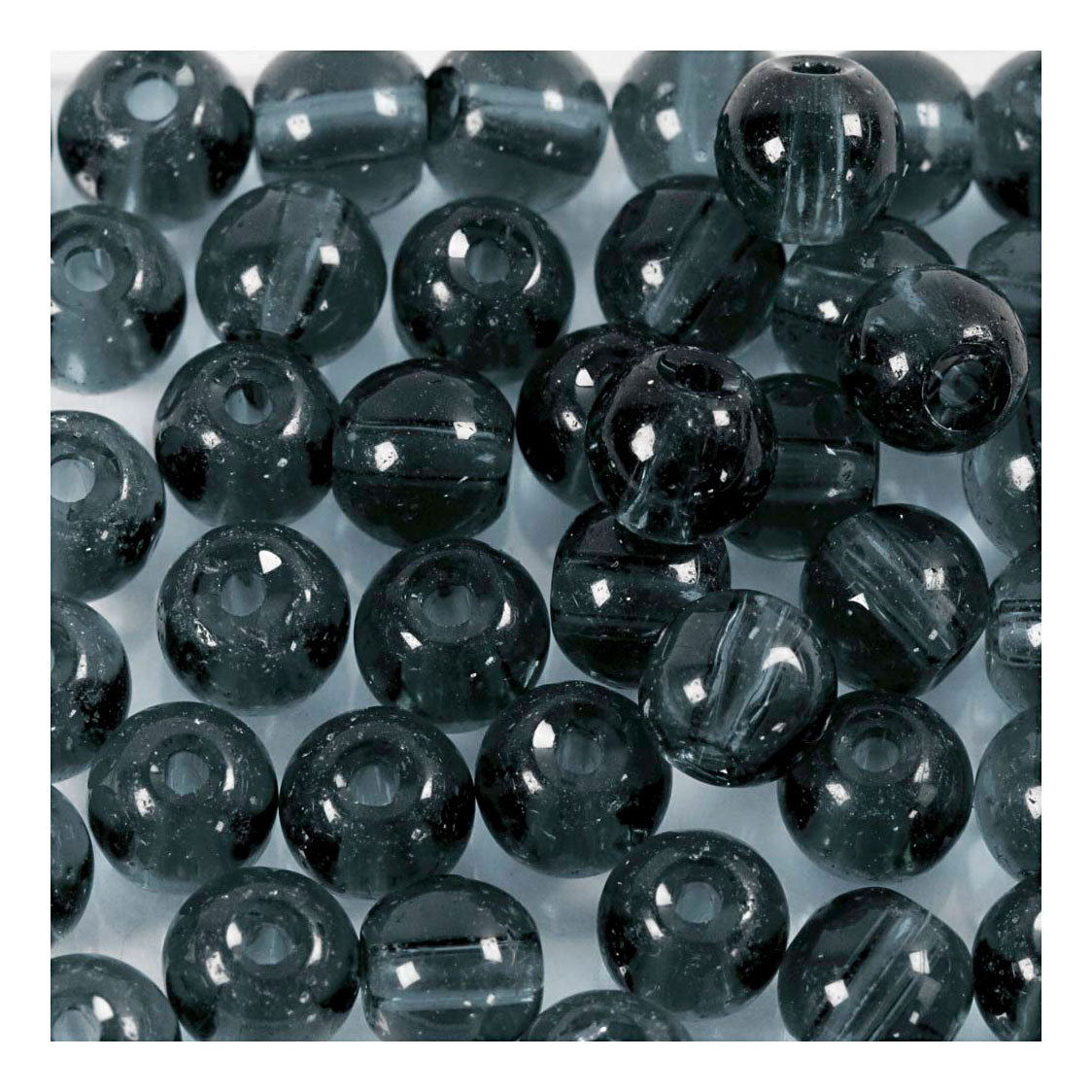 Creativ Company Glass Beads Grey, 45..