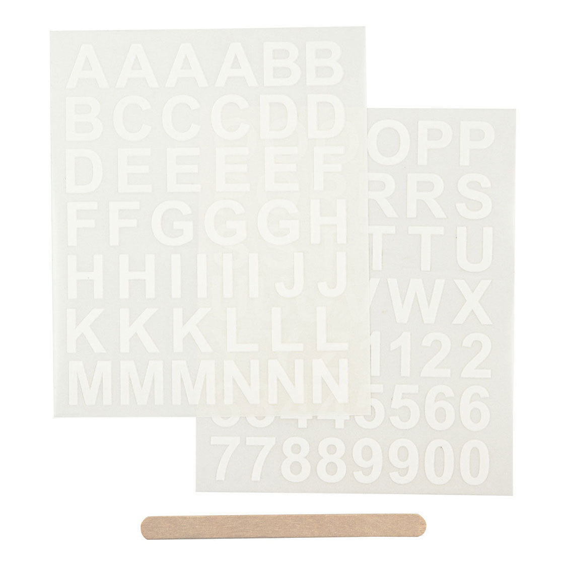 Creativ Company Letters and Liczby White, 2 Fellings