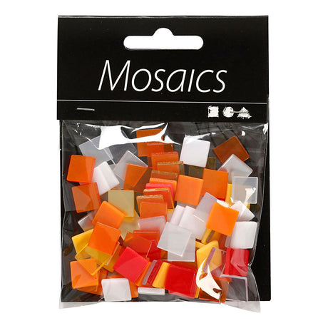Creativ Company Mini Mosaic Red Orange 1x1 mm, 25 gramów
