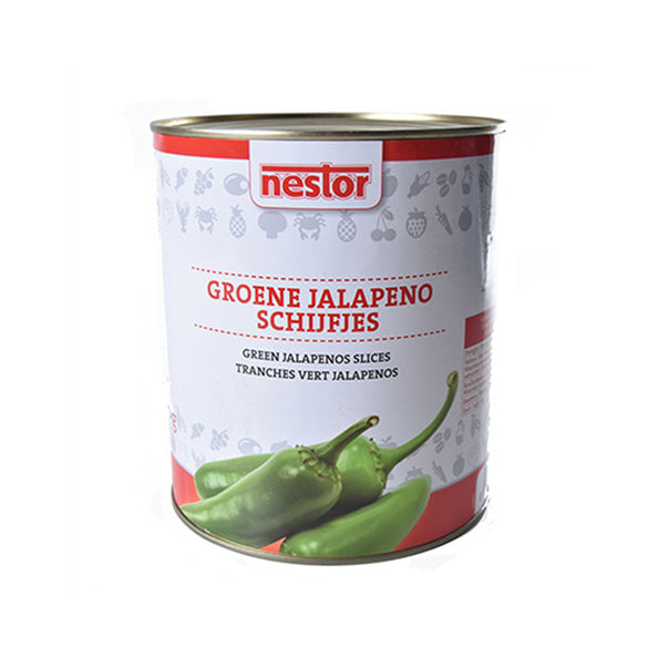 Nestor groene jalapeno schijfjes (3 liter)
