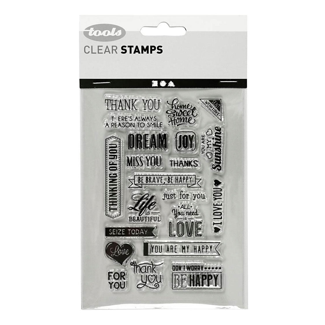 Creativ Company Silikonowe Stamps Tekst angielski. 1 arkusz