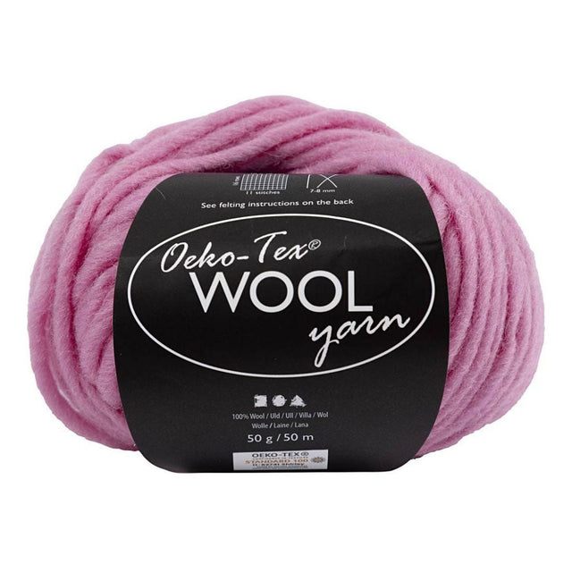 Creativ Company Wool Yarn jasnoróżowy, 50m