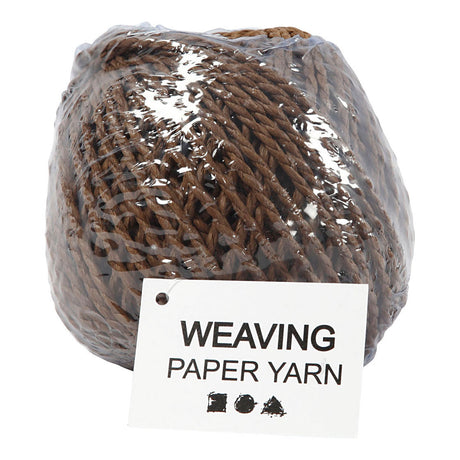 Creativ Company Paper Yarn ciemnobrązowy, 40m