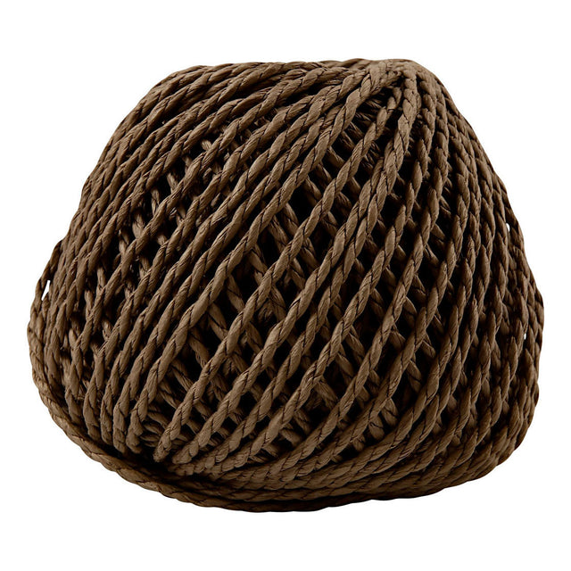 Creativ Company Paper Yarn ciemnobrązowy, 40m
