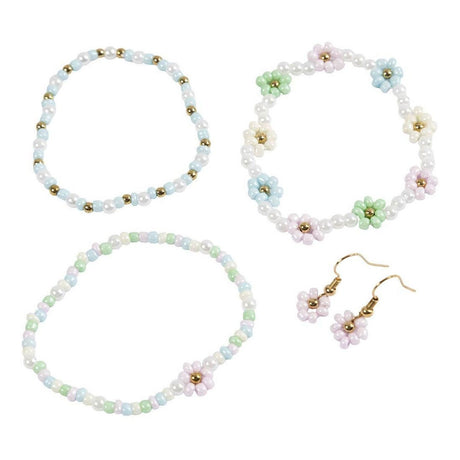 Firma Creativ Mini Hobbyset Biżuteria Elastyczna bransoletka i kolczyka