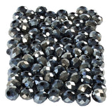 Creativ Company Facet Beads Metallic Black, 100..