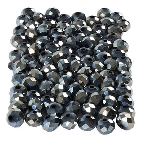 Creativ Company Facet Beads Metallic Black, 100..