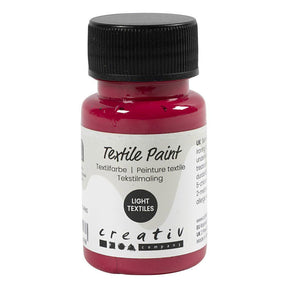 Creativ company textile color semi-dekkende textielverf - primair rood, 50ml
