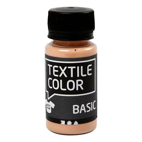 Firma Creativ Firma Textile Półprzewajna farba tekstylna - lekkie beżowe, 50 ml