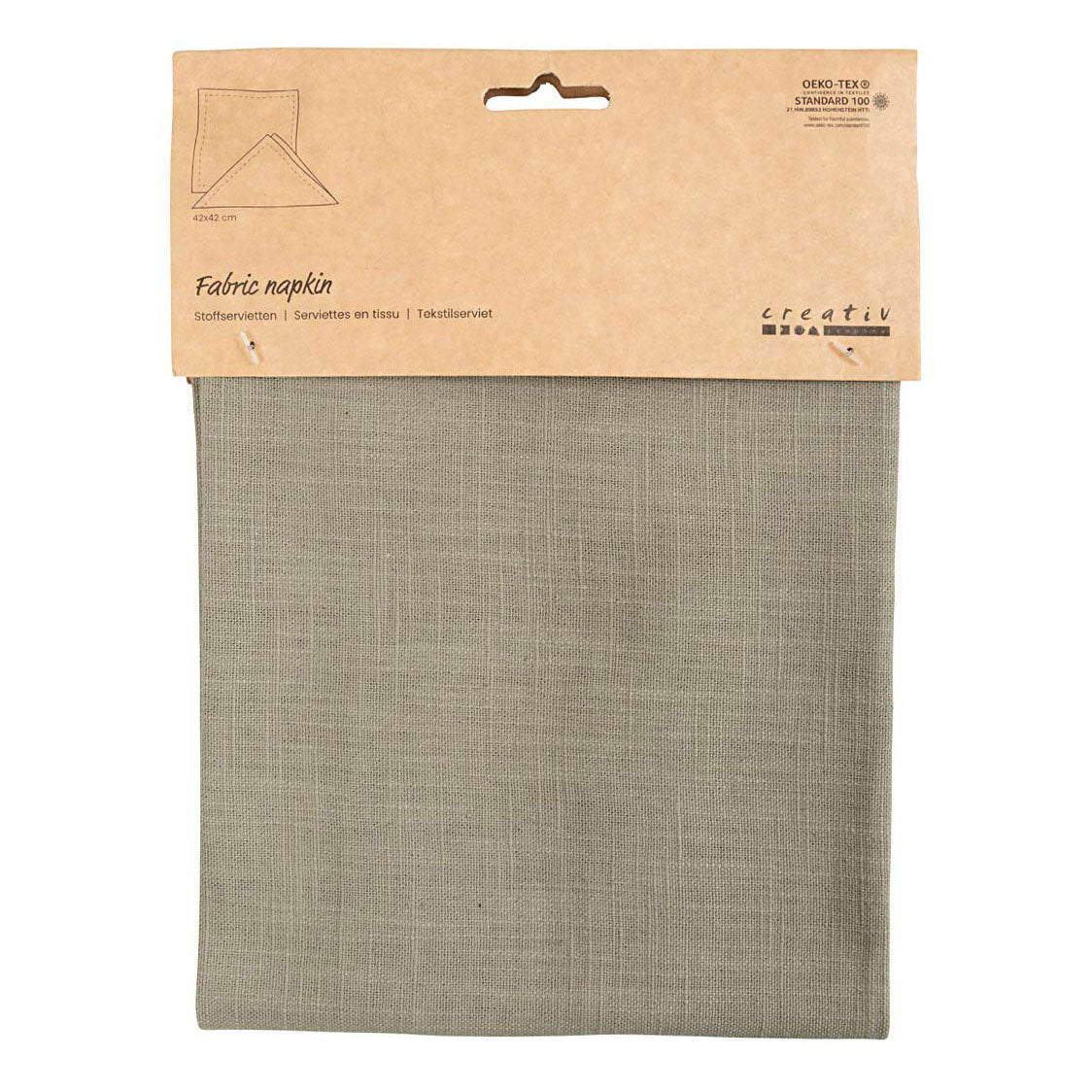 Creativ Company Fabryka serwetka Dusty Groen, 42x42 cm