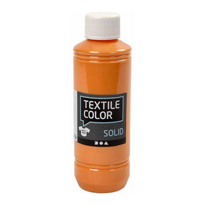 Kryjąca farba do tekstyliów firmy Creativ - kolor pomarańczowy, 250ml