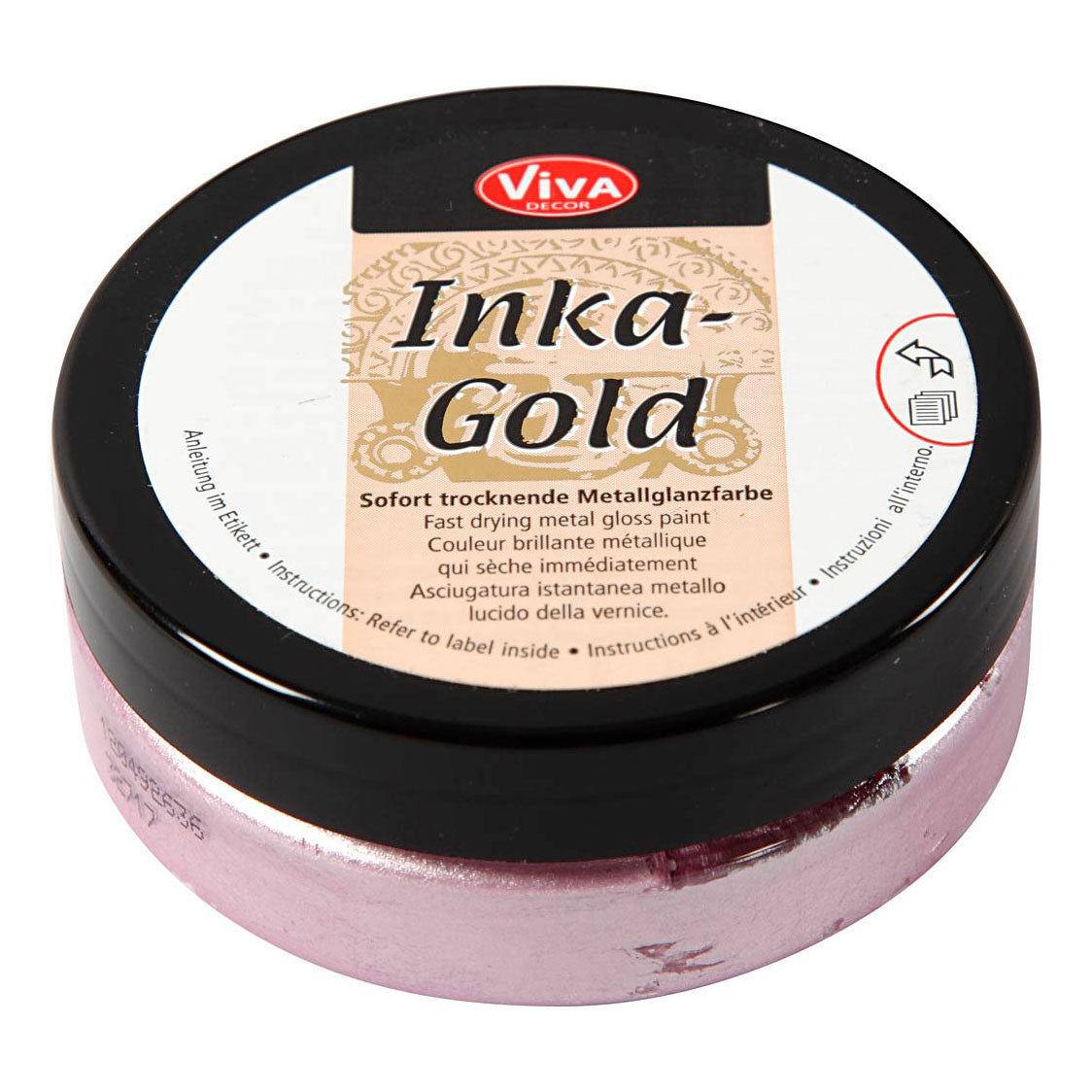 Wosk w paście Viva - wosk błyszczący - inka gold - kwarc różowy - dekor - 50ml