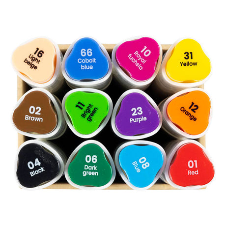Firma Creativ https: www.cchobby.nl marker rysunkowy-grubość linii-1-8-mm-standard-kolory-12-sztuka-1-pudełko