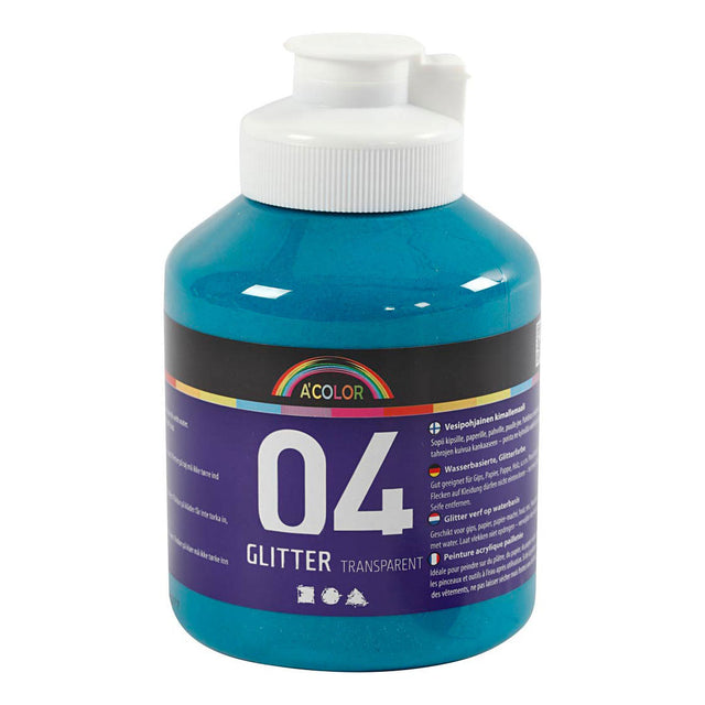 Creativ Company Acryl Glitter dla dzieci - Turquoise, 500 ml