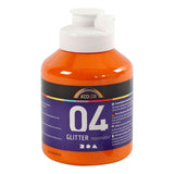 Creativ Company Acryl Farba Glitter dla dzieci - Orange, 500 ml