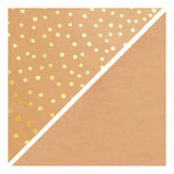 Creativ Creativ Creativ Faux Leather Paper Brown z kropkami, 1M