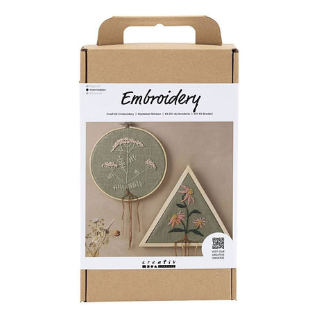 Firma Creativ https: www.cchobby.nl hobbyset-embroidery-embroidery-frame-dusty-green-1-box