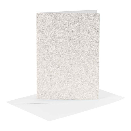 Firma Creativ https: www.cchobby.nl karty-i-koperty-rozmiar-karta-10-5x15-cm-rozmiar-koperta-11-5x16-5-cm-brokat-120-250-gr-biały-4-zestaw-1-pudełko