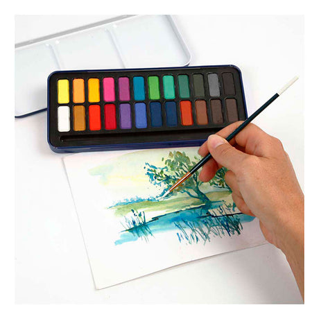 Colortime https: www.cchobby.nl zestaw akwareli-rozmiar-12x30-mm-różne-kolory-24-kolor-1-pudełko