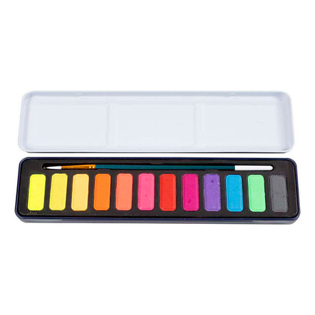 Zestaw akwareli firmy Creativ cc w pastelowych kolorach 12 kolorów
