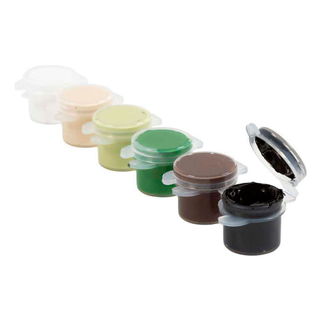 Farba akrylowa firmy Creativ Plus color kolory naturalne - 6x5ml.