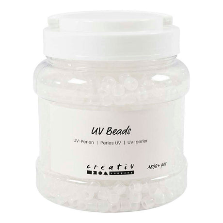 Firma Creativ https: www.cchobby.nl uv-beads-l-6-mm-d-8-mm-rozmiar otworu-4-mm-około-1800-sztuka-różne-kolory-320-gr-700-ml-1-pudełko