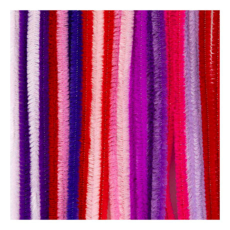 Firma Creativ https: www.cchobby.nl chenille-l-30-cm-thickness-6-mm-purple-pink-harmonie-25-piece-1-box