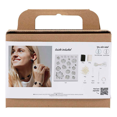Firma Creativ https: www.cchobby.nl mini-hobbyset-biżuteria-róże-czarny-czarny-biały-biały-1-pudełko