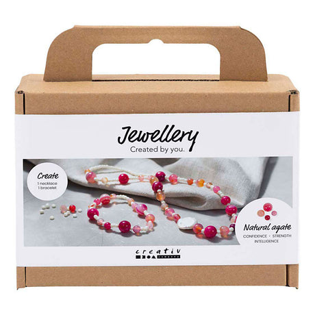 Firma Creativ https: www.cchobby.nl mini-hobbyset-biżuteria-naszyjnik-i-bransoletka-różowy-1-pudełko
