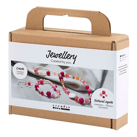 Firma Creativ https: www.cchobby.nl mini-hobbyset-biżuteria-naszyjnik-i-bransoletka-różowy-1-pudełko
