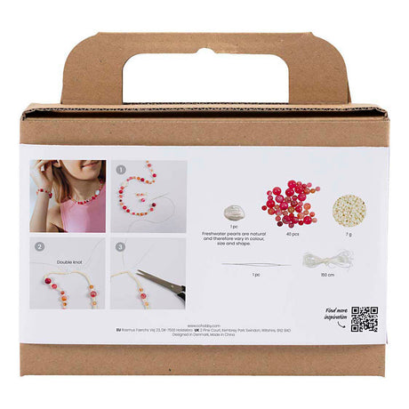 Firma Creativ https: www.cchobby.nl mini-hobbyset-biżuteria-naszyjnik-i-bransoletka-różowy-1-pudełko
