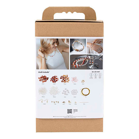 Firma Creativ https: www.cchobby.nl hobbyset-jewelry-beige-burnt-orange-white-maszyna-perłowa-1-box