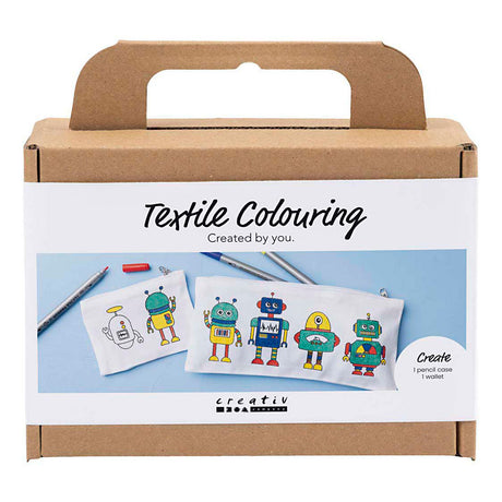Firma Creativ https: www.cchobby.nl mini-hobbyset-textile-decoration-robot-primary-colors-1-box