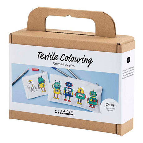 Firma Creativ https: www.cchobby.nl mini-hobbyset-textile-decoration-robot-primary-colors-1-box