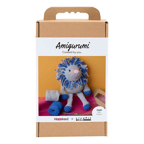 Firma Creativ https: www.cchobby.nl hobbyset-amigurumi-lion-granatowy-jasnoszary-1-box