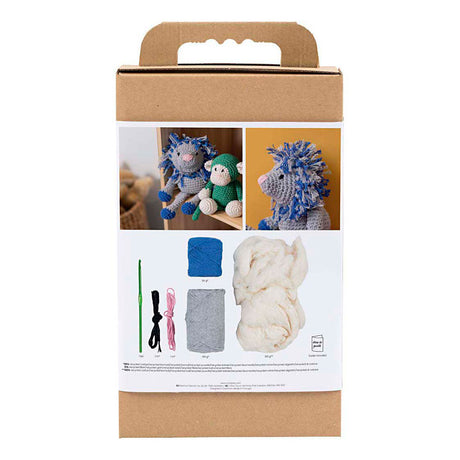Firma Creativ https: www.cchobby.nl hobbyset-amigurumi-lion-granatowy-jasnoszary-1-box