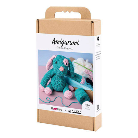 Zestaw hobbystyczny firmy Creativ ze szczeniakiem amigurumi