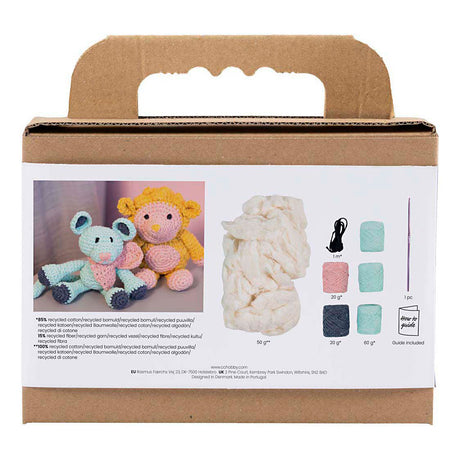 Firma Creativ https: www.cchobby.nl hobbyset-amigurumi-mouse-mint-1-doos