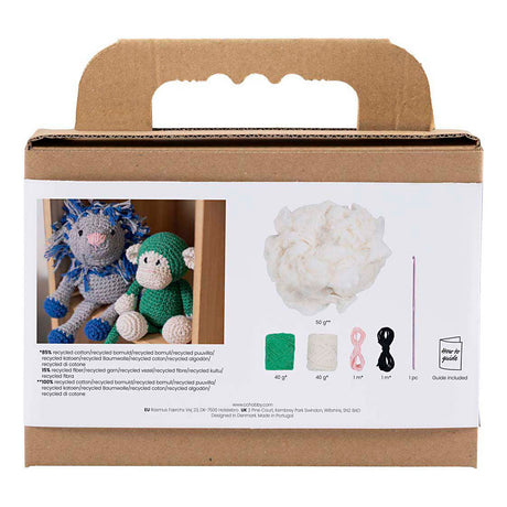 Firma Creativ https: www.cchobby.nl hobbyset-amigurumi-aap-groen-off-white-1-doos