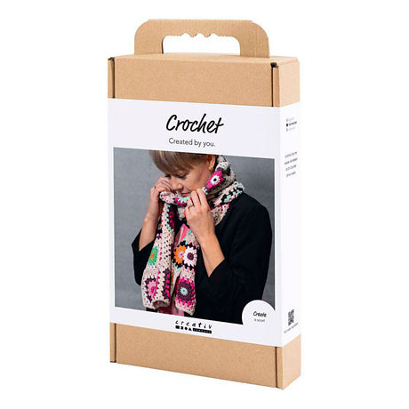Firma Creativ https: www.cchobby.nl hobbyset-szydełkowy-szalik-kremowy-ciepłe-kolory-1-pudełko