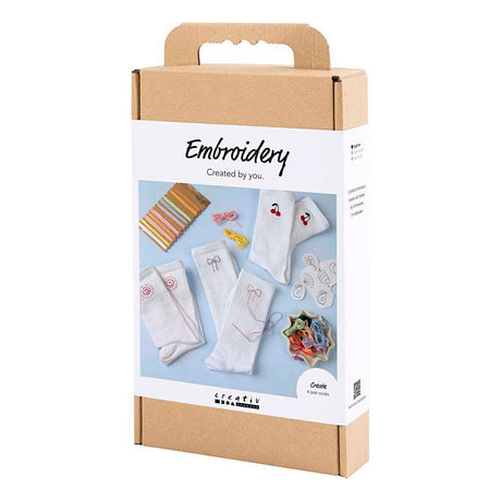 Firma Creativ https: www.cchobby.nl hobbyset-embroidery-socks-white-1-box