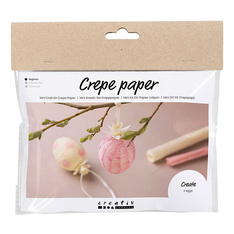 Firma Creativ https: www.cchobby.nl mini-hobbyset-papier-krepowy-jajka-jasnoróżowy-jasnożółty-1-pudełko