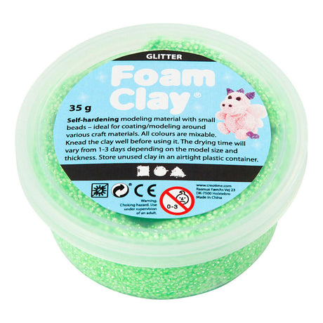 Firma Creativ https: www.cchobby.nl foam-clayr-glitter-green-35-gr-1-doosje