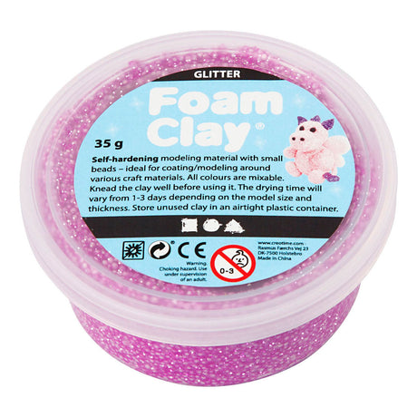 Firma Creativ https: www.cchobby.nl foam-clayr-glitter-purple-35-gr-1-doosje