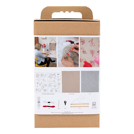 Firma Creativ https: www.cchobby.nl hobbyset-embroidery-hanging-decoration-flax-1-box