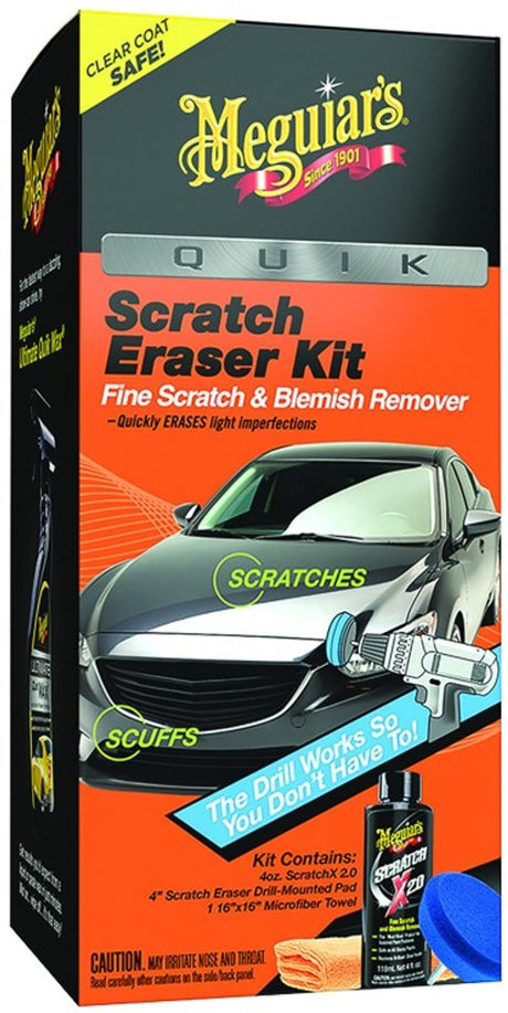 Meguiar's Meguiar's Quik Scratch Eraser Kit – Środek do usuwania zarysowań w samochodzie – Zawiera Scratchx 2.0