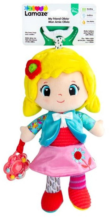 Lalka Tomy Lamaze Olivia - zabawki edukacyjne dla małych dzieci i przedszkolaków.