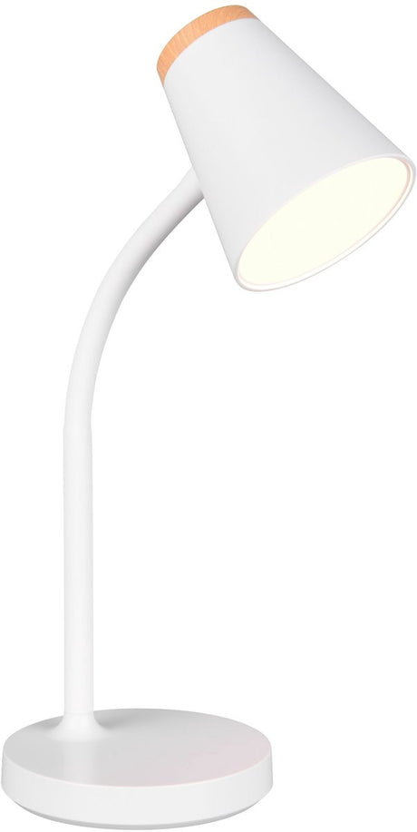 Rl live your light reality pongo - lampa stołowa - lampa biurkowa - biały - w komplecie. 1x SMD 4,5 W - elastyczny - Płytka drukowana LED na wysokie napięcie - nie nadaje się do ściemniania