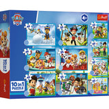 Trefl puzzel 10 in 1 paw patrol team | 2 stuks